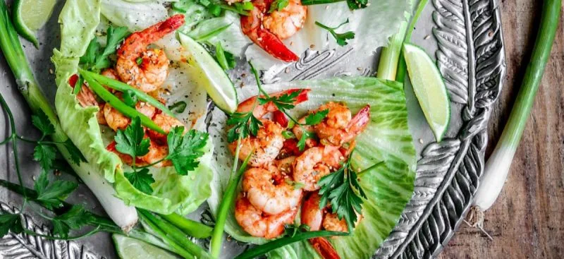 Cajun Shrimp Lettuce Wraps