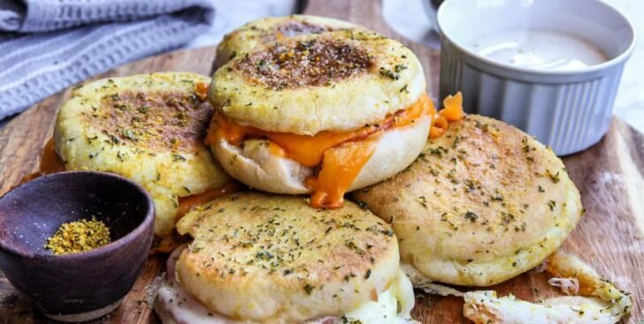 English Muffin Baked Sandwiches