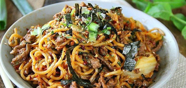 Beef Kimchi Yakisoba – Teriyaki Flavor