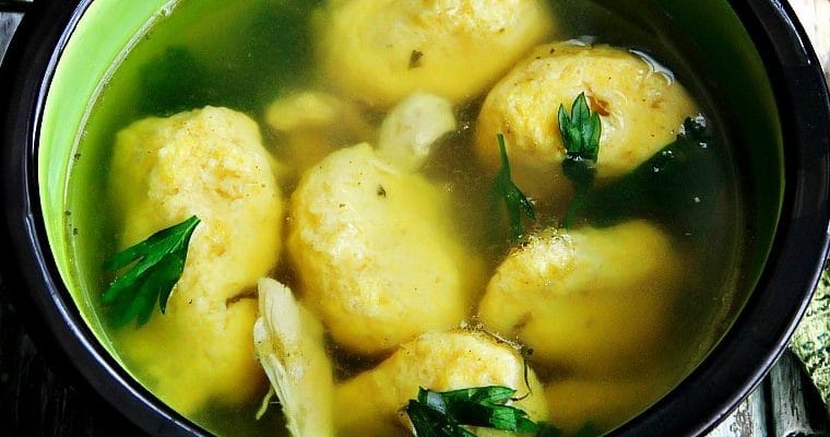 Homemade Drop Dumplings, Chicken Soup