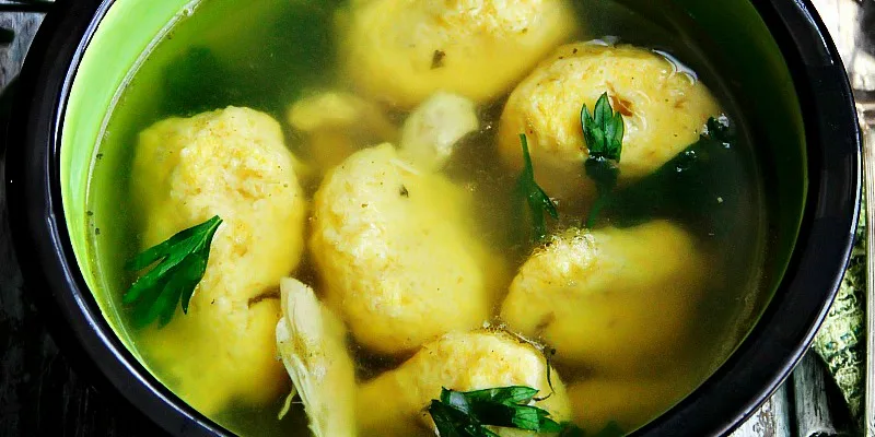 Homemade Drop Dumplings, Chicken Soup