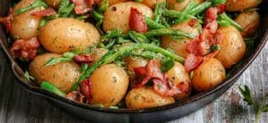 Southern Green beans and New Potatoes with Bacon