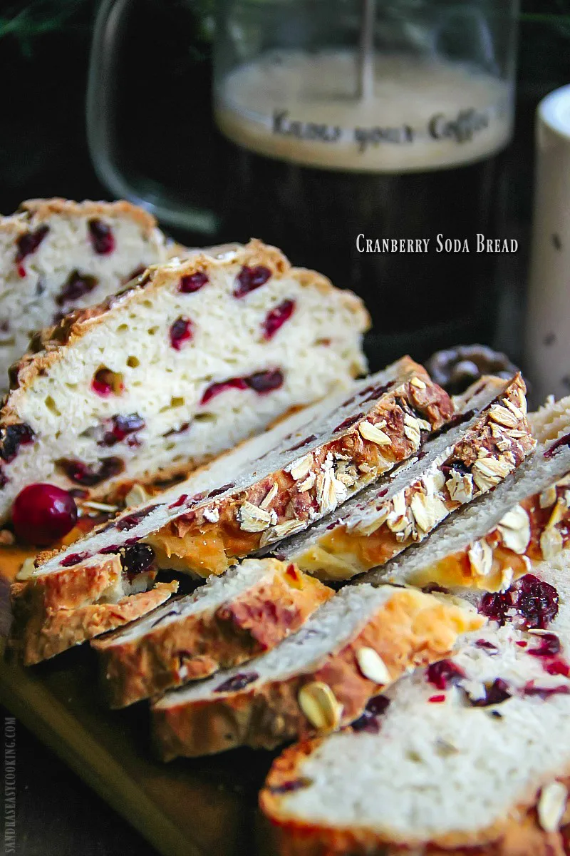 Cranberry Soda Bread #recipe #bread #baking 