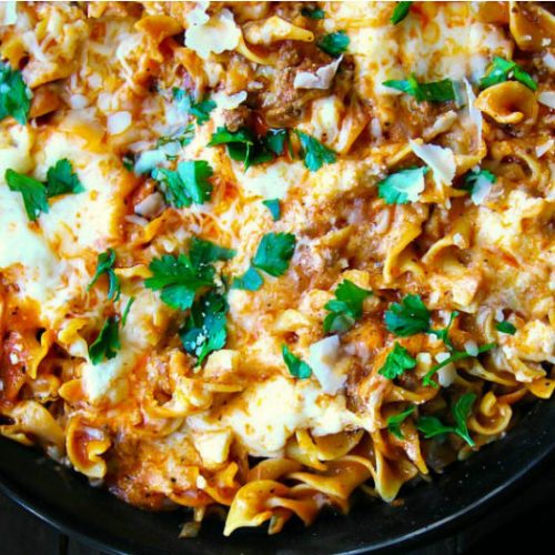 Easy Skillet Lasagna - Sandra's Easy Cooking Easy Dinner Recipes