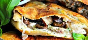 Italian Sausage and Mushroom Calzone