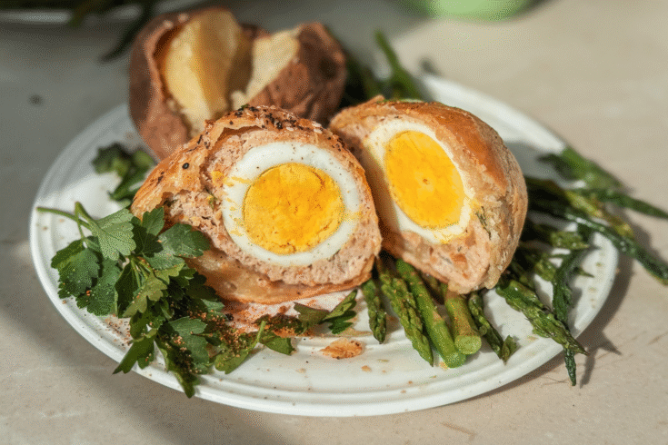 Baked Scotch Eggs Puff Pastry