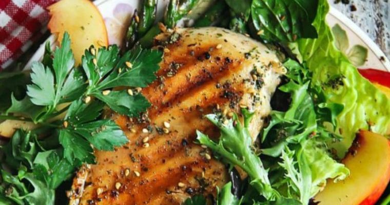 Thai Chili Grilled Chicken with Salad