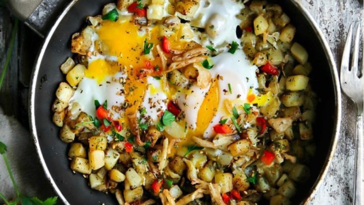 Potatoes and Eggs Skillet - Sandra's Easy Cooking