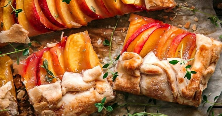 Peach Tart with Lemon Thyme