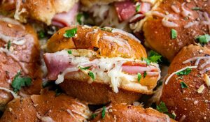 Ham and Cheese Skillet Sliders