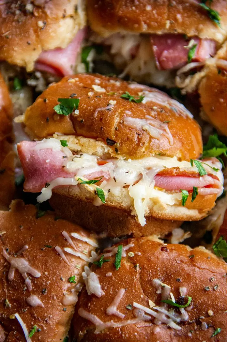 Ham and Cheese Skillet Sliders Recipe