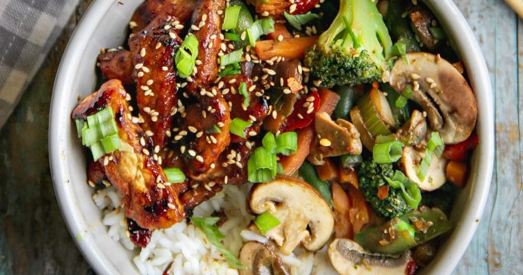 Chicken and Mixed Vegetables Stir Fry