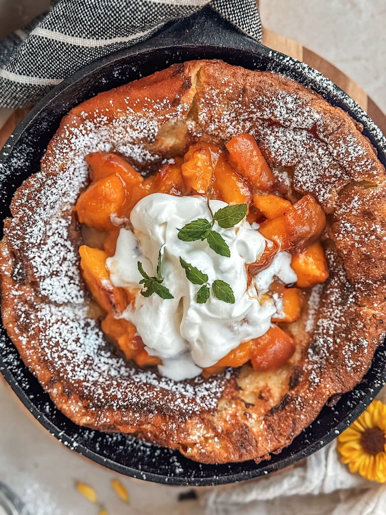 Dutch Baby with Peaches