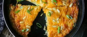 SCALLION-MUSHROOM FRITTATA