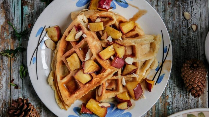 Apple Cinnamon Belgian Waffles with Nutella®