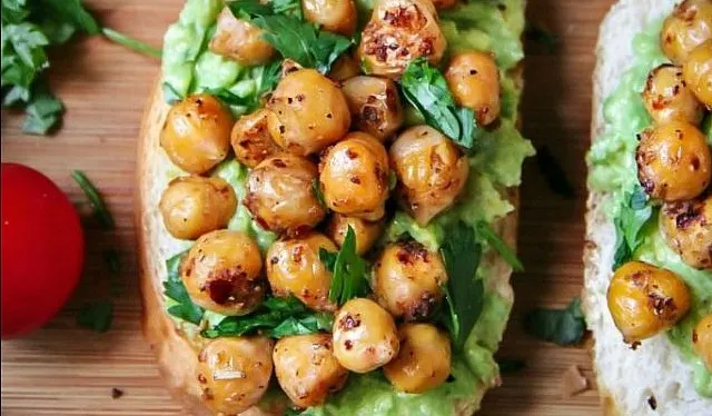 Avocado Toast with Spicy Chickpeas