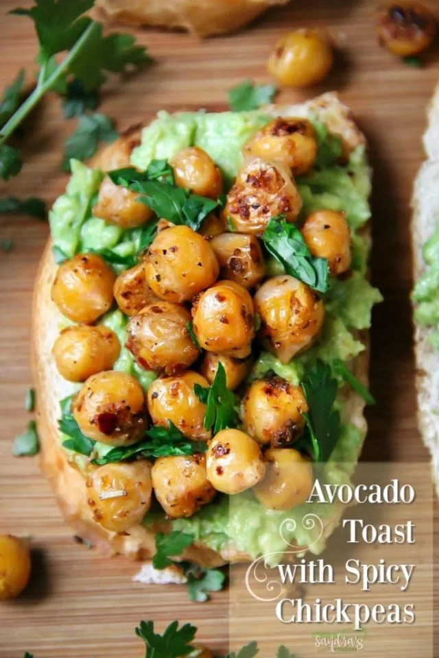 Avocado Toast with Spicy Chickpeas