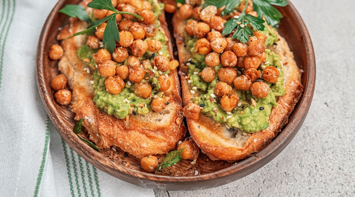 Avocado Toast with Spicy Chickpeas