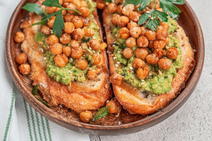 Avocado Toast with Spicy Chickpeas