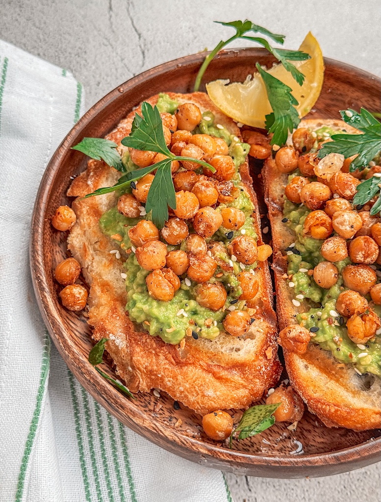 Avocado Toast with Spicy Chickpeas