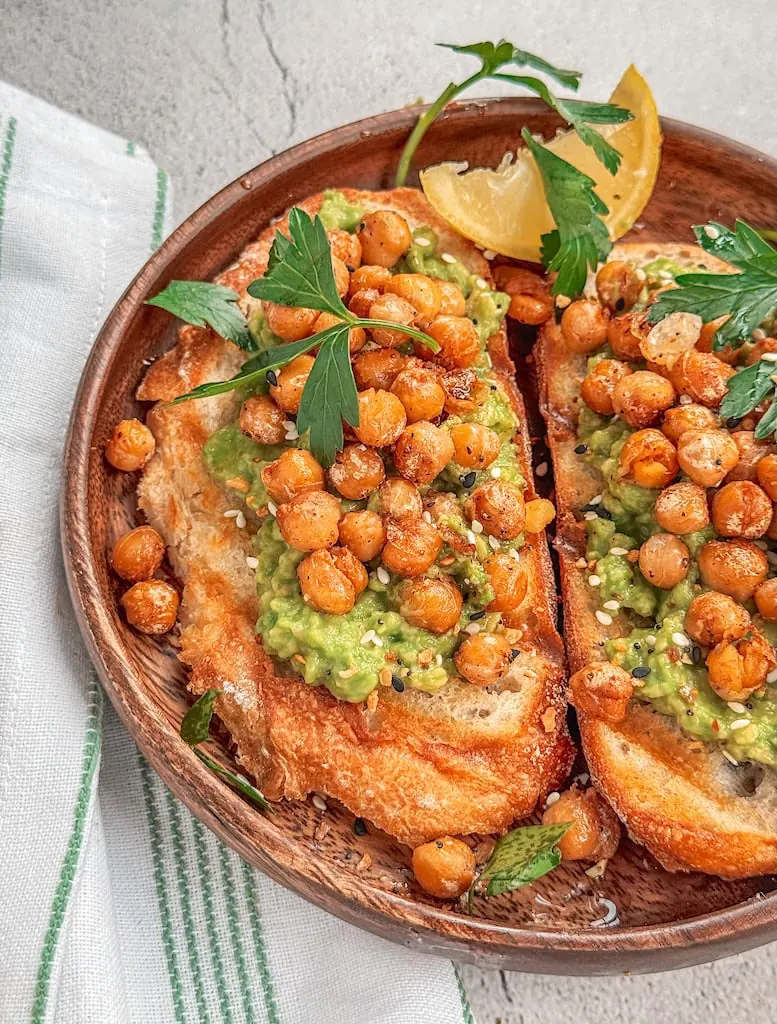 Avocado Toast with Spicy Chickpeas
