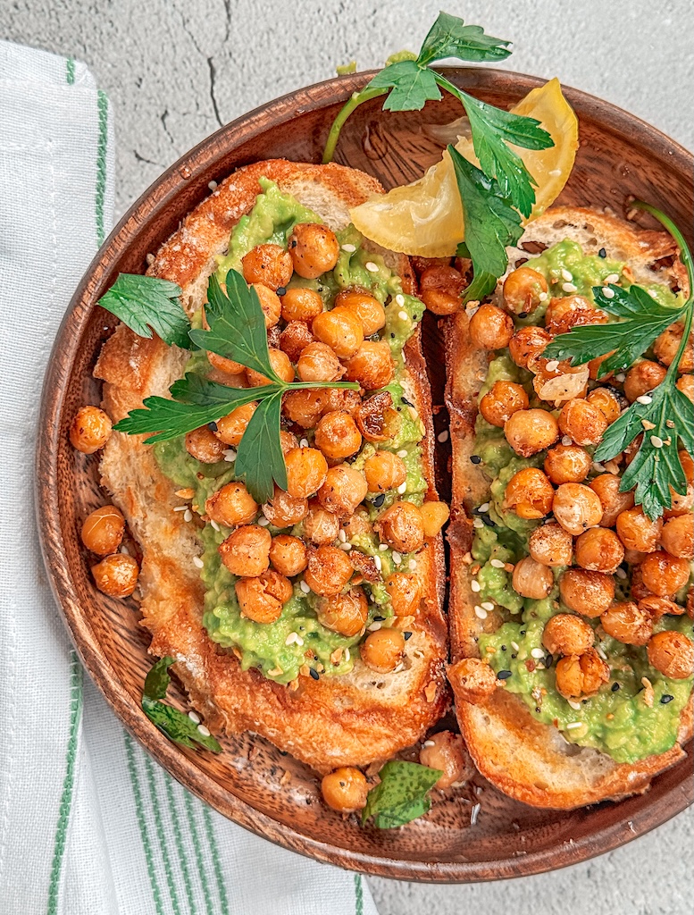 Avocado Toast with Spicy Chickpeas