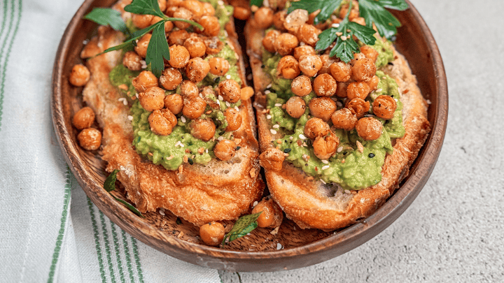 Avocado Toast with Spicy Chickpeas