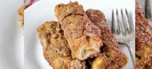 Cheesecake Cinnamon French Toast Rolls Recipe using toast bread