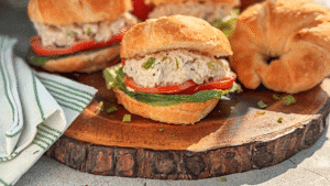 Salads make such a refreshing, versatile lunch or dinner, and chicken salad is always at the top of my list. I love recipes that are quick, simple, and don’t require a long list of ingredients. This one is just that— easy, creamy, and absolutely delicious. Pickles are a must for me, but otherwise, I keep it classic.