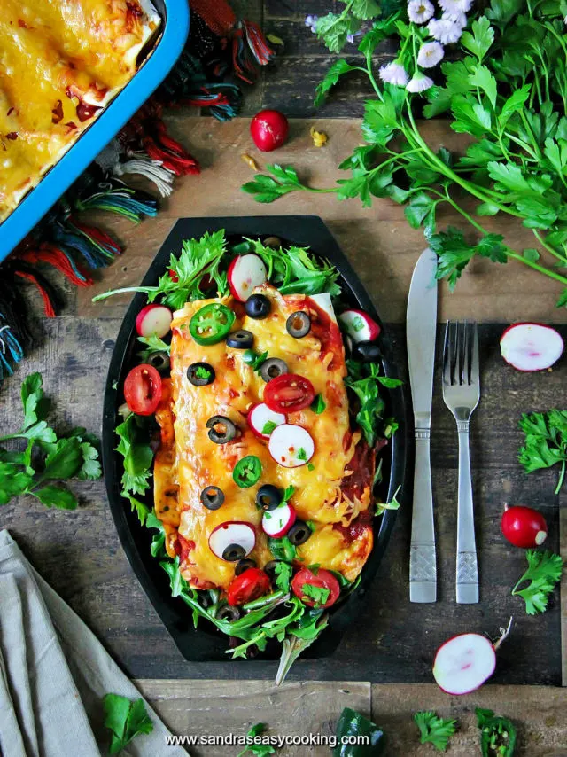 Easy Chicken Enchiladas