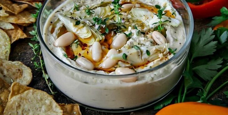 Artichoke and Cannellini Beans Hummus