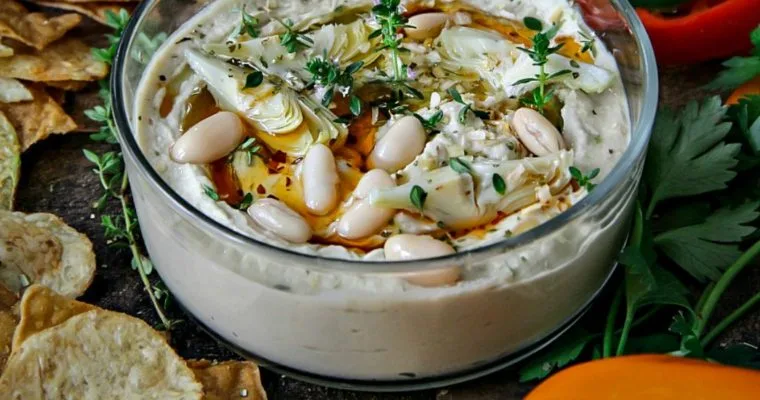 Artichoke and Cannellini Beans Hummus