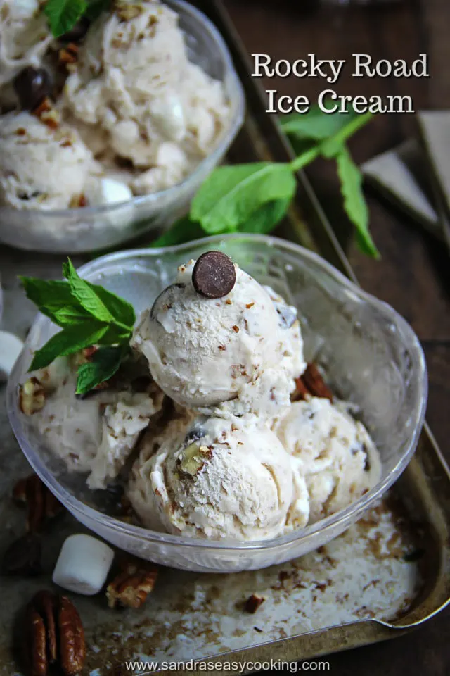 Vanilla Rocky Road Ice Cream