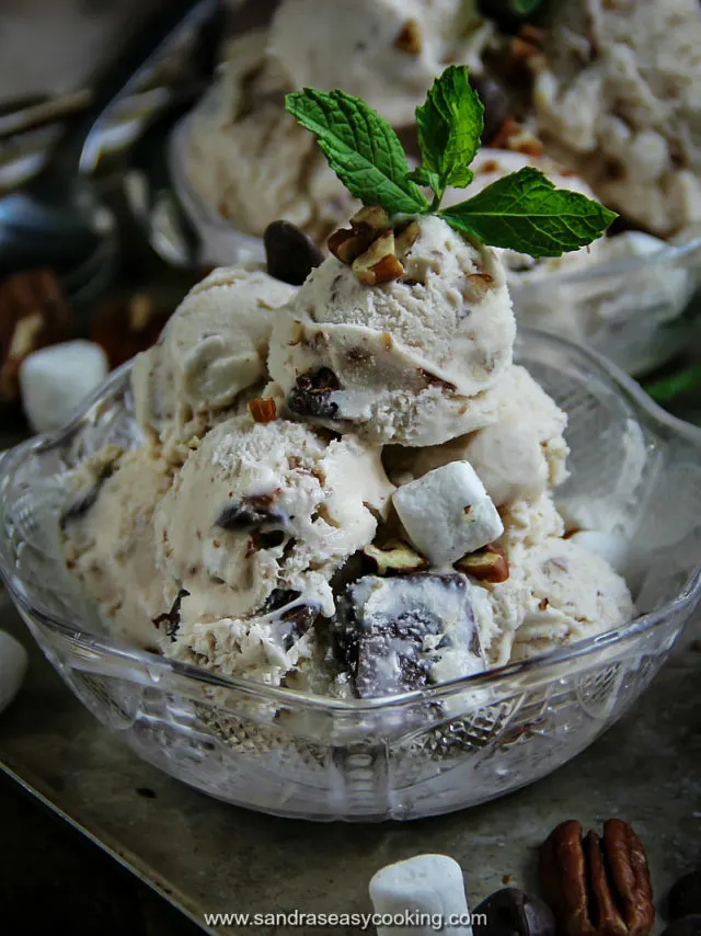 Vanilla Rocky Road Ice Cream