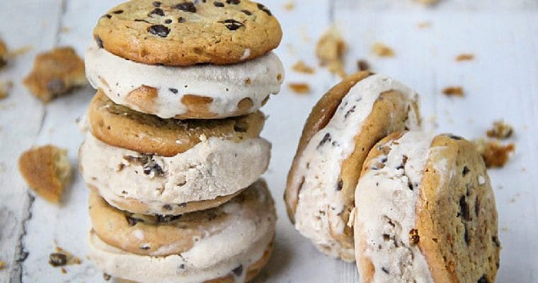 Chocolate Chip Cookie Ice Cream & Ice-Cream Sandwiches