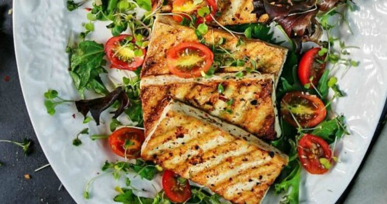 Skillet Grilled Tofu Salad