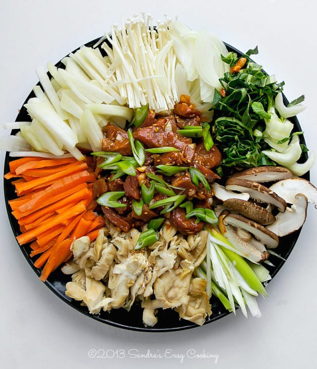 Korean Marinated Beef Stew —Bulgogi Jungol