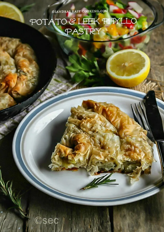 Potato and Leek Phyllo Pastry