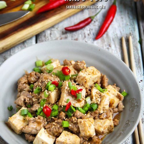 Sichuan Mapo Tofu (Má Pó Dòufu) - Sandra's Easy Cooking