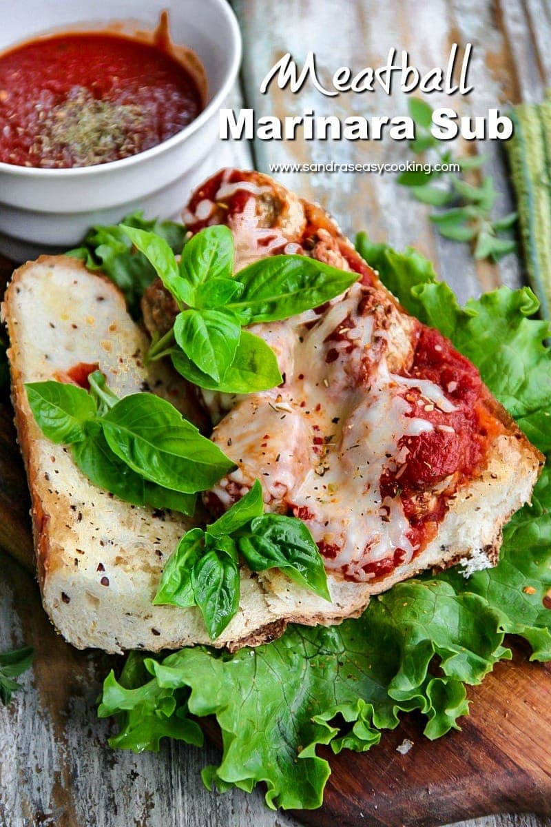 Homemade Meatball Marinara Sub