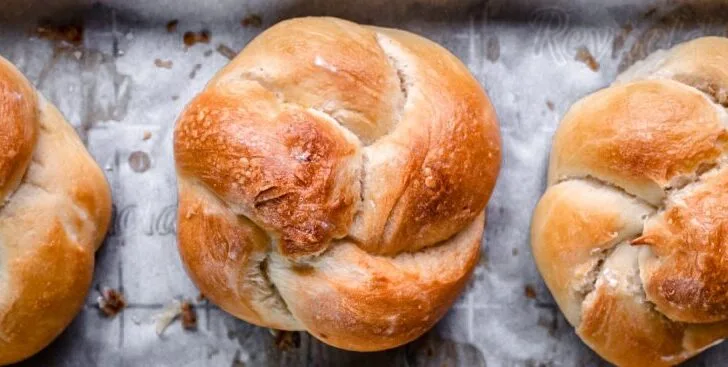 Spiral Twist Bread Rolls with all purpose dough recipe