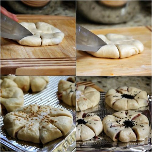 Sweet Bread filled with Red Bean Paste - Sandra's Easy Cooking