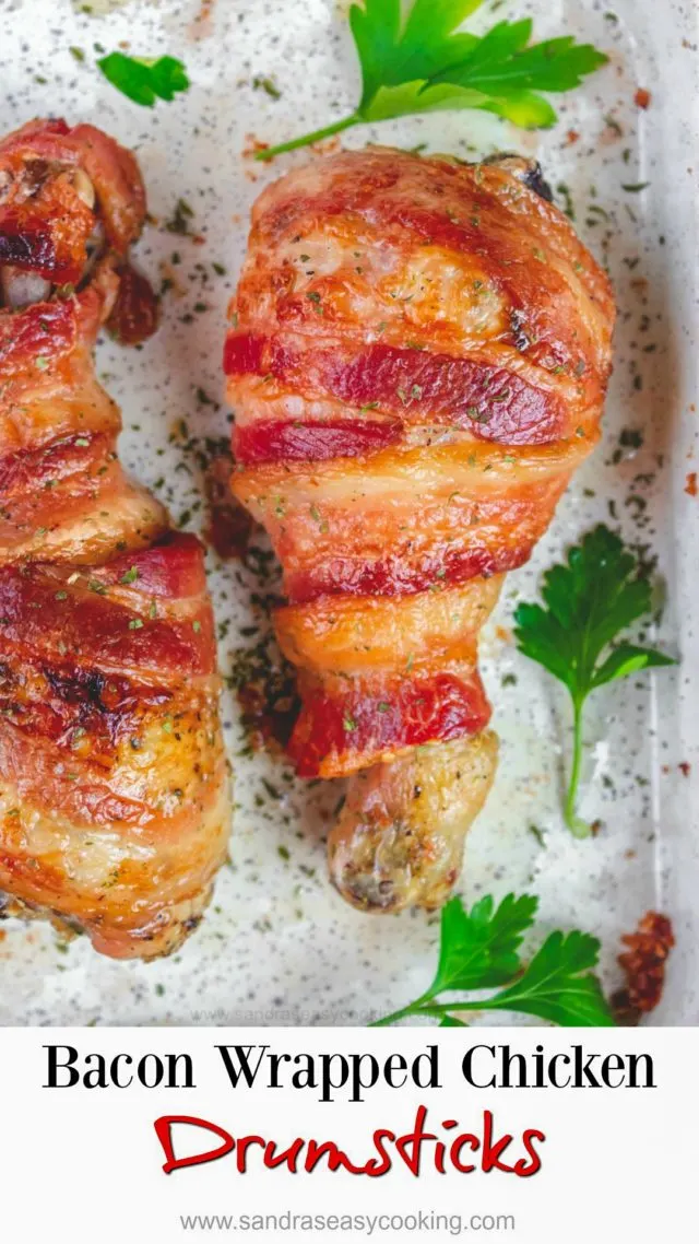 Bacon wrapped Chicken Drumsticks