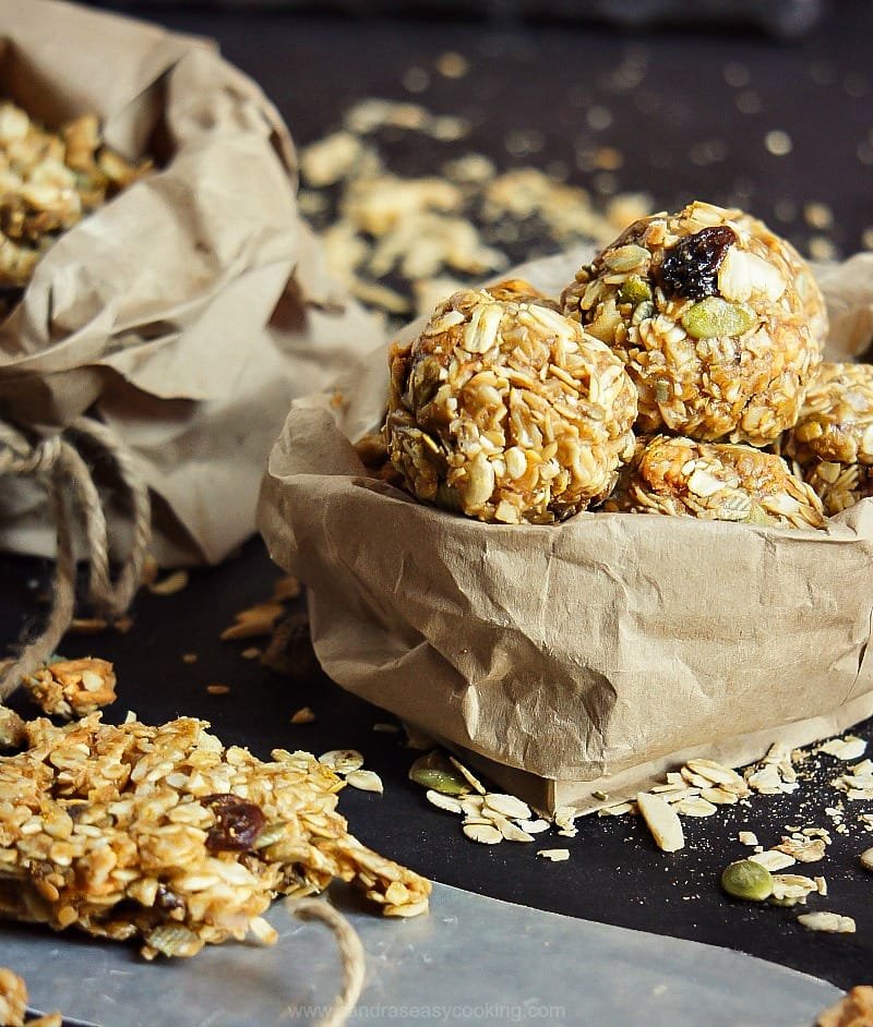 No Bake Muesli Peanut Butter Energy Bites Sandra S Easy Cooking