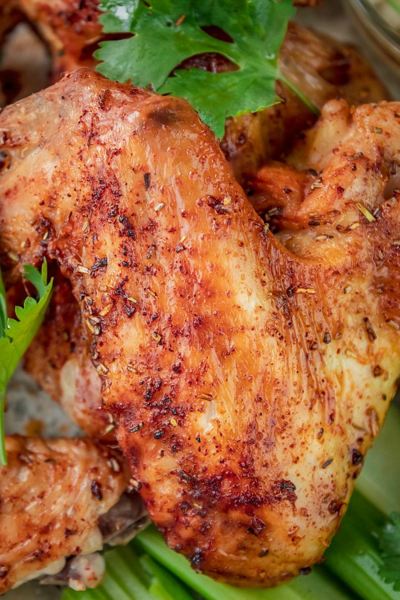 Air Fryer Zesty Rosemary Lime Chicken Wings - Sandra's Easy Cooking