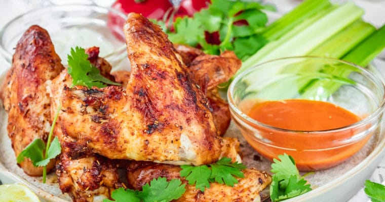 Air Fryer Zesty Rosemary Lime Chicken Wings
