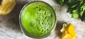 Celery Ginger and Lemon Juice