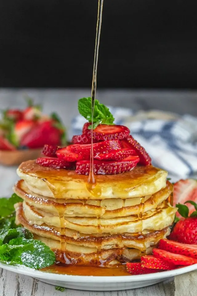 Fluffy Cream Cheese Pancakes