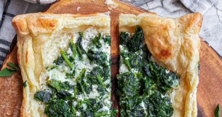Creamy Spinach Puff Pastry
