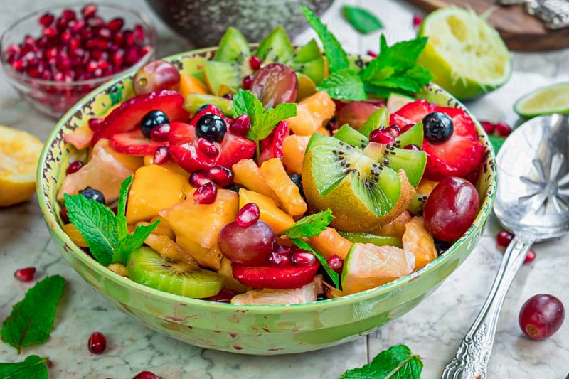 Fruit Salad with CitrusMaple Dressing Sandra's Easy Cooking